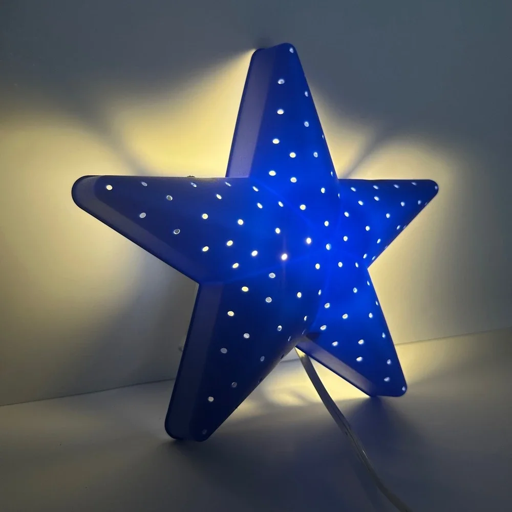IKEA Smila Stjarna Blue Star Wall Lamp Kids Room Night Light Anna Efverlund